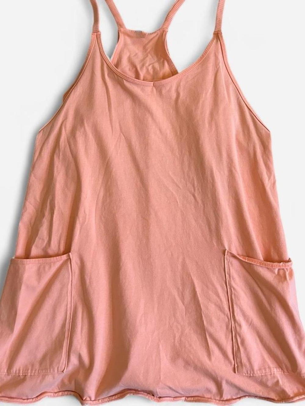 Free People Peach Romper Dress (with shorts)